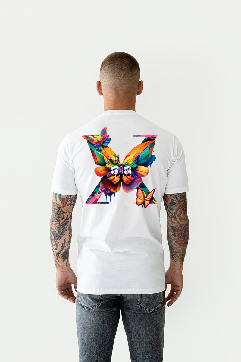 Colorburst Butterflies - Slim fit - White