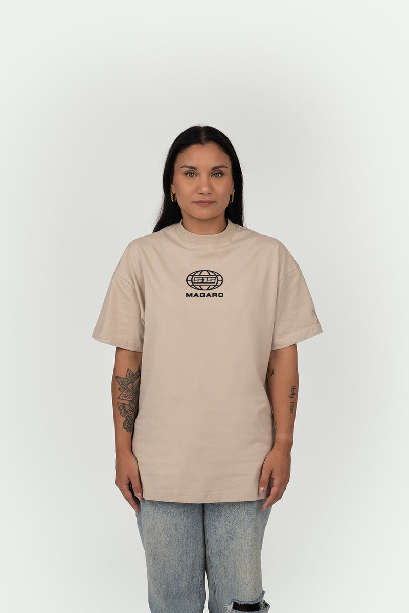 Kaleidoscopic  - Loose fit Tee Sand - Women