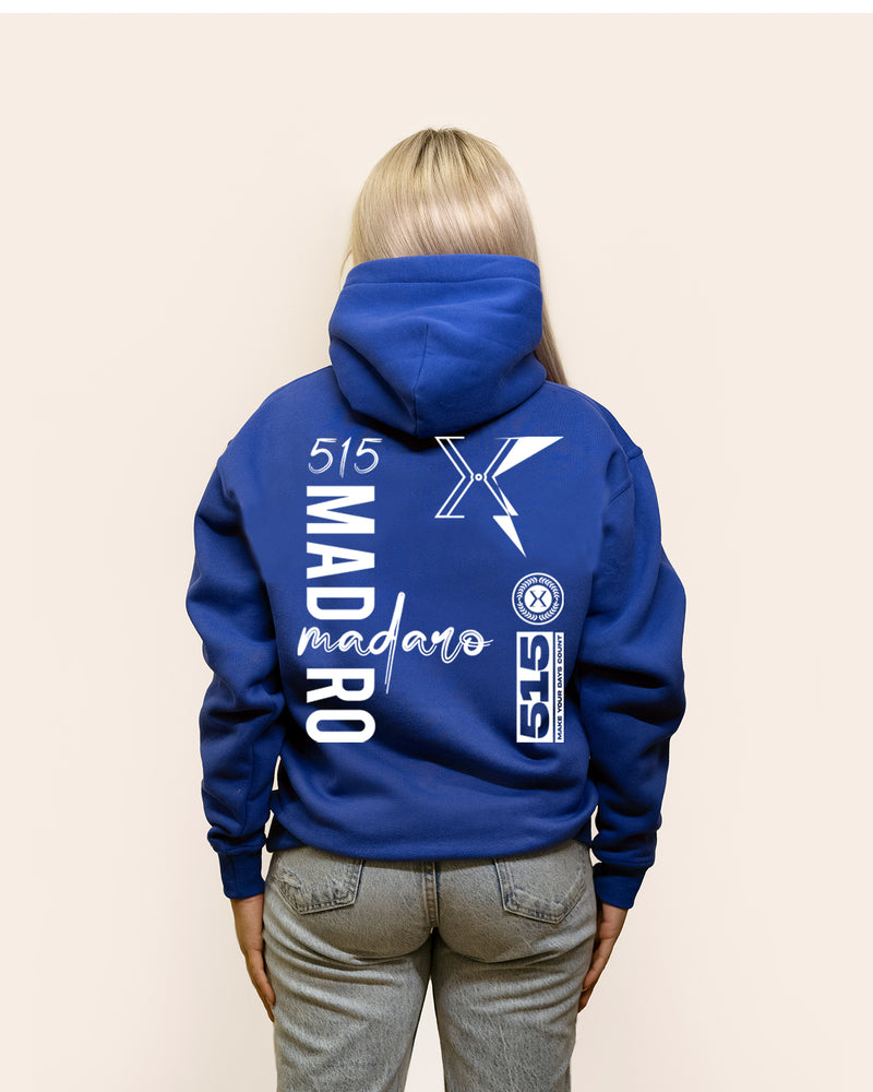 Verschiedene Typen - Loose Fit Hoodie Damen - Blau