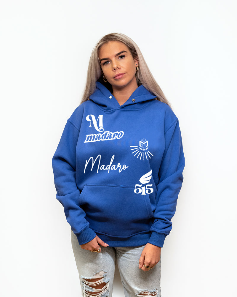 Verschiedene Typen - Loose Fit Hoodie Damen - Blau