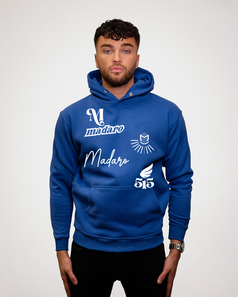 Verschiedene Typen - Loose Fit Hoodie - Blau